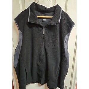 Ping Men's Black With Gray Golfing Vest Size 2XL, full zip up in front & pockets